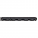 Lanview PATCHPANEL 1U CAT5e UNSHIELDED 24 PORTS - BLACK -