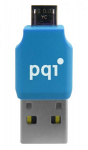 PQI CONNECT 203 microUSB/USB 2.0; Blue