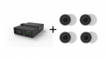 Vivolink Audiopack Subwoofer 8"" 50W + 4 x ceiling speakers