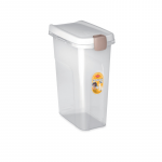 Container for pet food storage 10kg 25L 39x24x51cm transparent|white