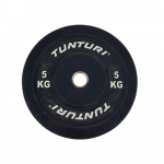 Weight plate TUNTURI Training Bumper Plate, 50 mm, 5 kg