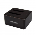 StarTech.com Dual-Bay USB 3.0 SATA kettetaldur, USB kettetaldur, vlis-2.5/3.5 SATA I/II/III SSD/HDD taldur, soojendatav kettetaldur, klgevajutuskettetaldur, leslaetav kettetaldur