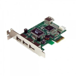 StarTech.com 4 PCI Express madal profiil krgsagedus USB kaart