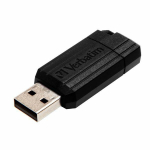 Verbatim Pendrive 16GB USB-A 2.0 PinStripe tarna/must 49063