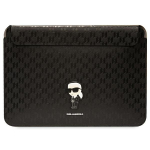 Karl Lagerfeld Mantel KLCS14SAKHPKK 14" tarna/must Saffiano monogrammiga Ikonik