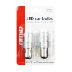 Amio LED CANBUS 3020 22SMD UltraBright 1157 BAY15D P21/5W Valge 12V/24V