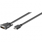 Goobay | DVI-D/HDMI kaabel, nikkeldatud | 50580 | DVI-D meeshendus, ksiklink (18+1 tihvt) | HDMI meeshendus (tp A) | 2 m