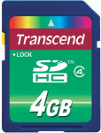 Transcend 4GB SDHC kaardi klass 4 TS4GSDHC4