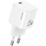 USAMS JC seeria CC289 25W GaN Mini kiirlaadija USB-C valge