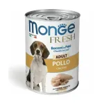 Monge Dog Fresh Adult Chunks in Loaf with Chicken 400 g tielik huke pastat tki kastega mrgtorf tiskasvanud koertele, kana iga pt tkidega