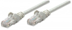 Intellinet Vrgukaabel, Cat6, 3m, hall, CCA, U/UTP, PVC, RJ45, kullatud kontaktid, tmblemiskindlad, otsikutega, eluaegne garantii, polkott