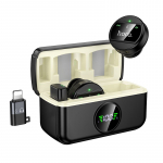 Traadita mikrofonid 2in1 Lightning / USB-C Hoco L22 must