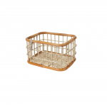 Front basket BASIL GREEN LIFE L, 30 l, light brown