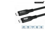MicroConnect Premium USB4 Gen 4 USB-C kaabel 1m, 80Gbps, 240W