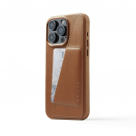 Mujjo iPhone 15 Pro Max Wallet Leather Case - Tannine