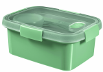 Curver Toidu silituskarp Lunch Kit Smart To Go ristklikukujuline, 1.2 l, heleroheline