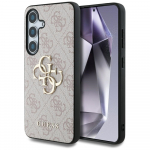 GUESS Big 4G logo klassikaline mbris Samsung Galaxy S25-le roosa