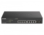 D-LINK DGS-1100-10MPV2 vrgulliti, haldatav L2 Gigabit Ethernet (10/100/1000), toitelekanne Etherneti kaudu (PoE), 1U, must