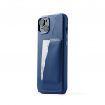 Mujjo Tisnahkkuvalikas iPhone 15 Plus - Monaco Sinine