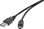 Renkforce RF-4455807 USB-kaabel USB 2.0 0,3 m USB A Mini-USB B must