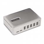 StarTech.com 7-pordi USB-C hub - 5x USB-A + 2x USB-C - Omakeslikult toetatav 65W toitepulga - USB 3.1 10Gbps - Arvutitla/Taskariba USB hubiga 3ft USB-IF sertifitseeritud lukustatav kabeliga - USB C Hub