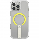 Skinarma Heliksimbris iPhone 16 Pro jaoks magnetilise laadimise 360 prleva alusega, lbipaistev