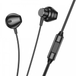HOCO wire earphones Jack 3,5 mm with microphone M125 must black