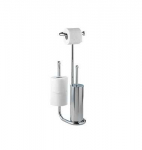 Wenko Toilet Paper Holder and Toilet Brush 14294495 Chrome