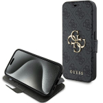 GUESS GUBKP15L4GMGGR iPhone 15 Pro 6.1" szary/halli raamat 4G Metal Logo
