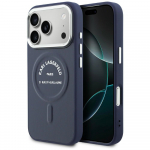 Karl Lagerfeld Etui Karl RSG Logo MagSafe iPhone'ile 17 Pro sinine