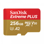SANDISK MicroSDXC Extreme Plus 256GB 200MB/s A2 C10 V30 UHS-I