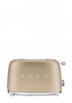 Smeg Toaster, 2 auk, 50ndate stiilis kuldne, TSF01CHMEU