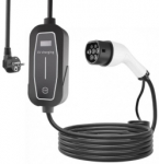 EnerGenie Elektriauto laadimiskaabel, mobiilne EV laadija Schuko-pistikuga Type 2-le, 3,7 kW, 10 m