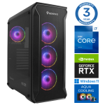 INTOP AQUA i7-14700F 32GB DDR5 1TB SSD M.2 NVME+4TB RTX5070 12GB WIN11Pro