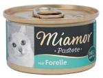 Wader MIAMOR Lihapasteet kassidele, forell, 85g