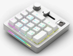 Keychron GMMK Numpad klaviatuur Home/Office USB + RF juhtmevaba + Bluetooth Valge