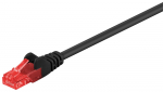 MicroConnect U/UTP CAT6 0,25M Must PVC-ga Kaitsmata Vrgukaabel,