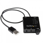 StarTech.com USB stereo audio adapter, vlispuudel digitaalne audio ja stereo mikrofon