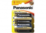 Panasonic Power Bronze Alkaline D size (LR20APB), 2-pack