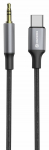 Swissten Audioadapter Tekstiil USB-C 3.5mm Pistik Kaabel 1.5m