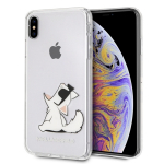 Karl Lagerfeld KLHCI65CFNRC iPhone Xs Max kvakott lbipaistev Choupette Fun