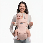 Momcozy Baby Carrier | Carrier with Hip Seat | Pink Colour
