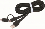Gembird USB-A Lightning kaabel 1 m must (CC-USB2-AMLM2-1M)