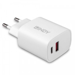 Lindy 20W USB Type A AND C Charger