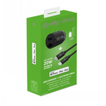 CELLY CCMINILIGHT AUTOLAADER USB-C+USB-C TO LIGHTNING JUDE 20W [PRO POWER]