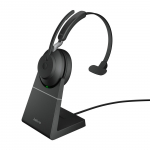 Jabra Headset Evolve2 65 UC Mono, sisaldab Link 380a AND Ladesta.