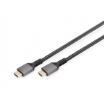 Digitus | 8K PREEMIUM HDMI 2.1 henduskaabel | DB-330200-010-S | HDMI-mees (tp A) | HDMI-mees (tp A) | HDMI-st HDMI-sse | 1 m
