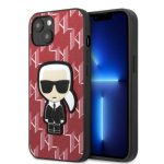 Karl Lagerfeld KLHCP13SPMNIKPI iPhone 13 mini 5.4" kvakott punane/punane Monogram Ikonik Patch