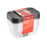 Keeeper Toidukarpide komplekt rdig, 5x0,5L Fredo "Fresh" lkitav/kristalhall