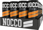 NOCCO FOCUS Black Orange Energy Drink 330 ml, 24-pack